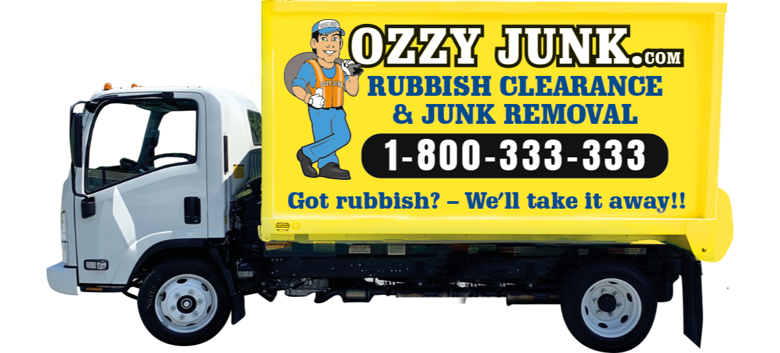 Van with Ozzy Junk logo on the side